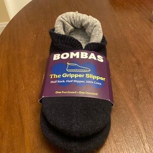 Bombas The Gripper Slipper NWT Unisex Adult Size L W/Chamois Bag Slippers Shoes